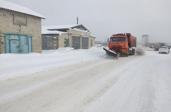 В Ульяновской области устраняют последствия снегопада